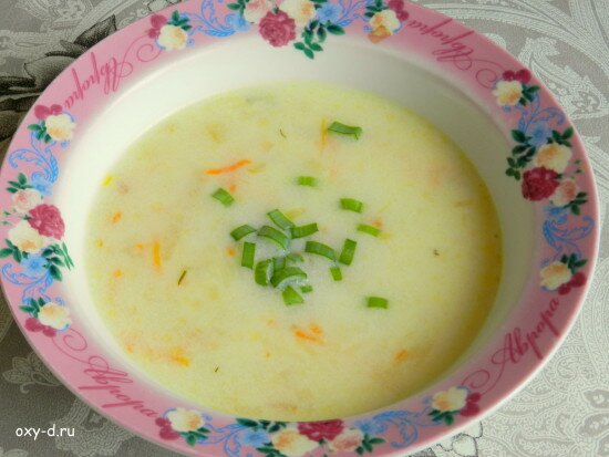 Сырный суп в мультиварке Панасоник